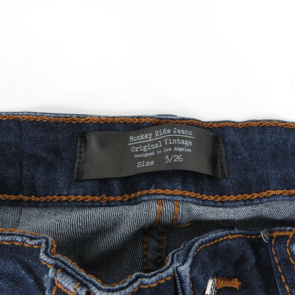 Monkey Ride Jeans Women's Blue 3/26 Stretch - Picture 6 of 6